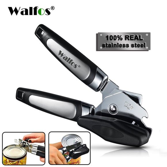 WALFOS high quality stainless steel Cans Opener Professional Ergonomic Manual Can Opener Side Cut Manual Can Opener