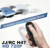JJRC H47 ELFIE Drones Foldable RC Pocket Selfie Drone Dron With WiFi FPV 720P HD Camera G-Sensor Controller Helicopter Waypoints