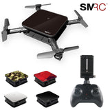 SMRC mini FPV drone for Kids &beginner Glass texture with hd wifi camera pocket Selfie Folding Helicopter for boy birthday gift