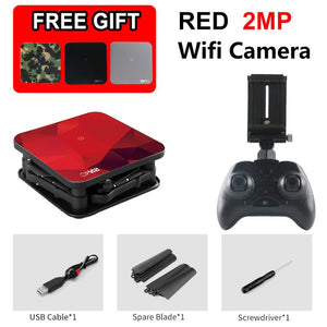 SMRC mini FPV drone for Kids &beginner Glass texture with hd wifi camera pocket Selfie Folding Helicopter for boy birthday gift