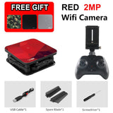 SMRC mini FPV drone for Kids &beginner Glass texture with hd wifi camera pocket Selfie Folding Helicopter for boy birthday gift